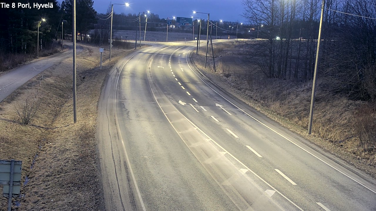 Weather Camera Image Road 8 Pori, Hyvelä, Pori, Satakunta