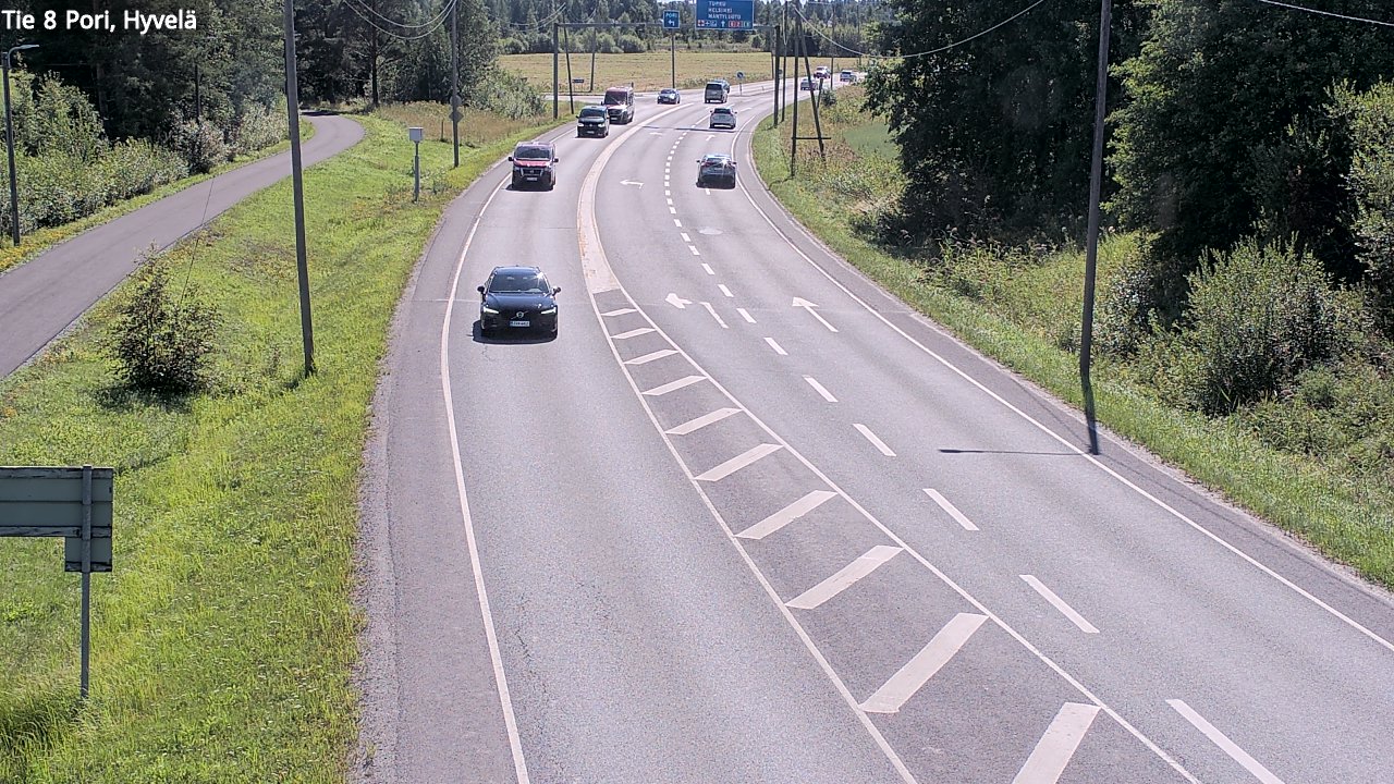 Kelikamerat Kuva Tie 8 Pori, Hyvelä, Pori, Satakunta