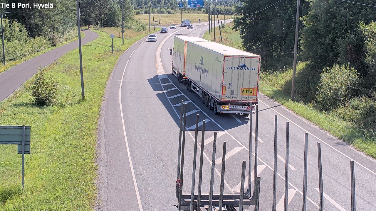 Kelikamerat Kuva Tie 8 Pori, Hyvelä, Pori, Satakunta