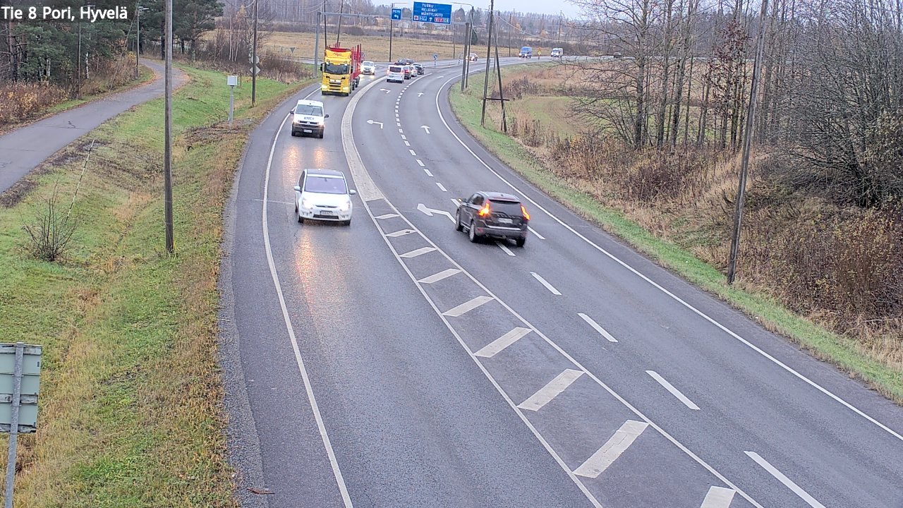 Kelikamerat Kuva Tie 8 Pori, Hyvelä, Pori, Satakunta