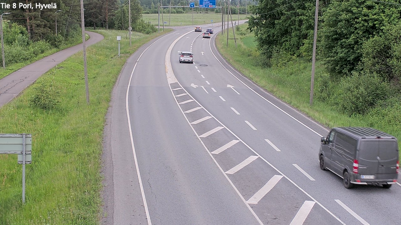 Kelikamerat Kuva Tie 8 Pori, Hyvelä, Pori, Satakunta
