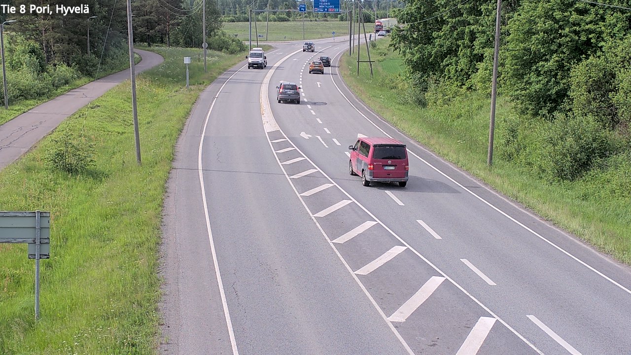 Kelikamerat Kuva Tie 8 Pori, Hyvelä, Pori, Satakunta