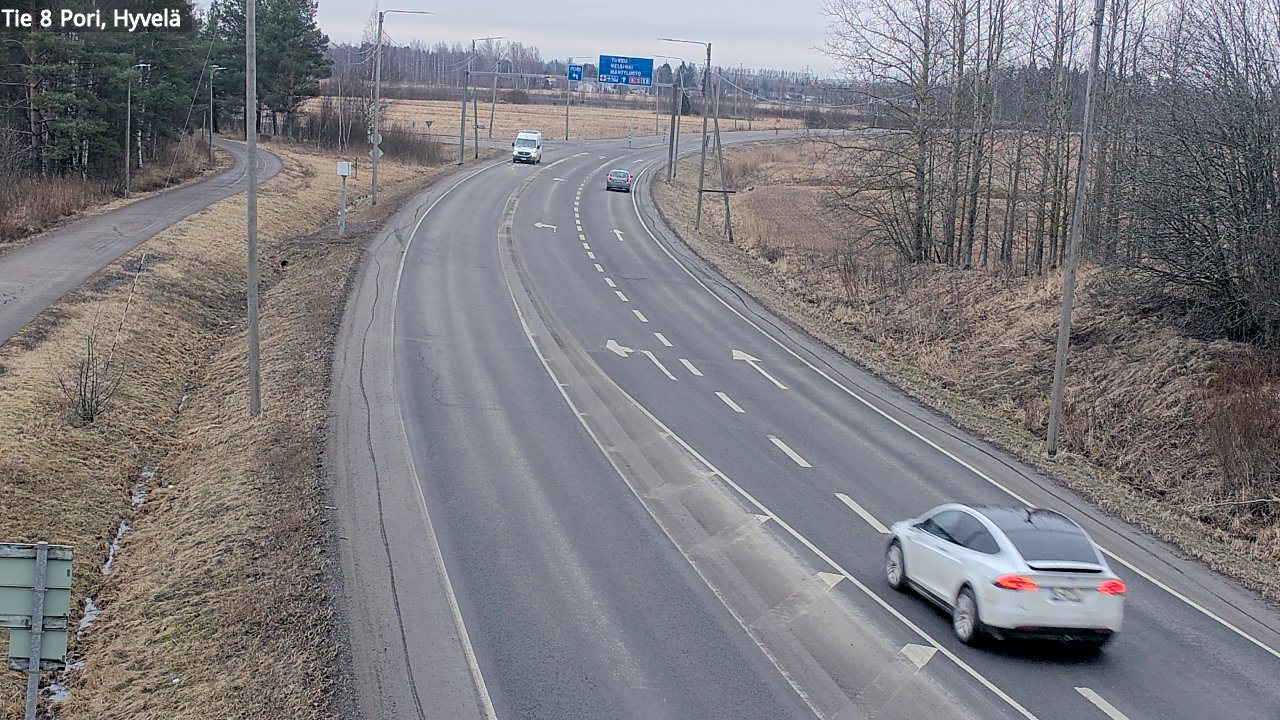 Kelikamerat Kuva Tie 8 Pori, Hyvelä, Pori, Satakunta