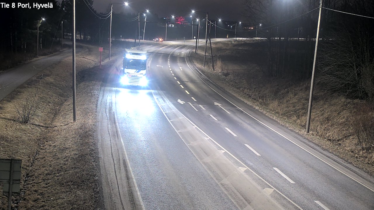 Weather Camera Image Road 8 Pori, Hyvelä, Pori, Satakunta