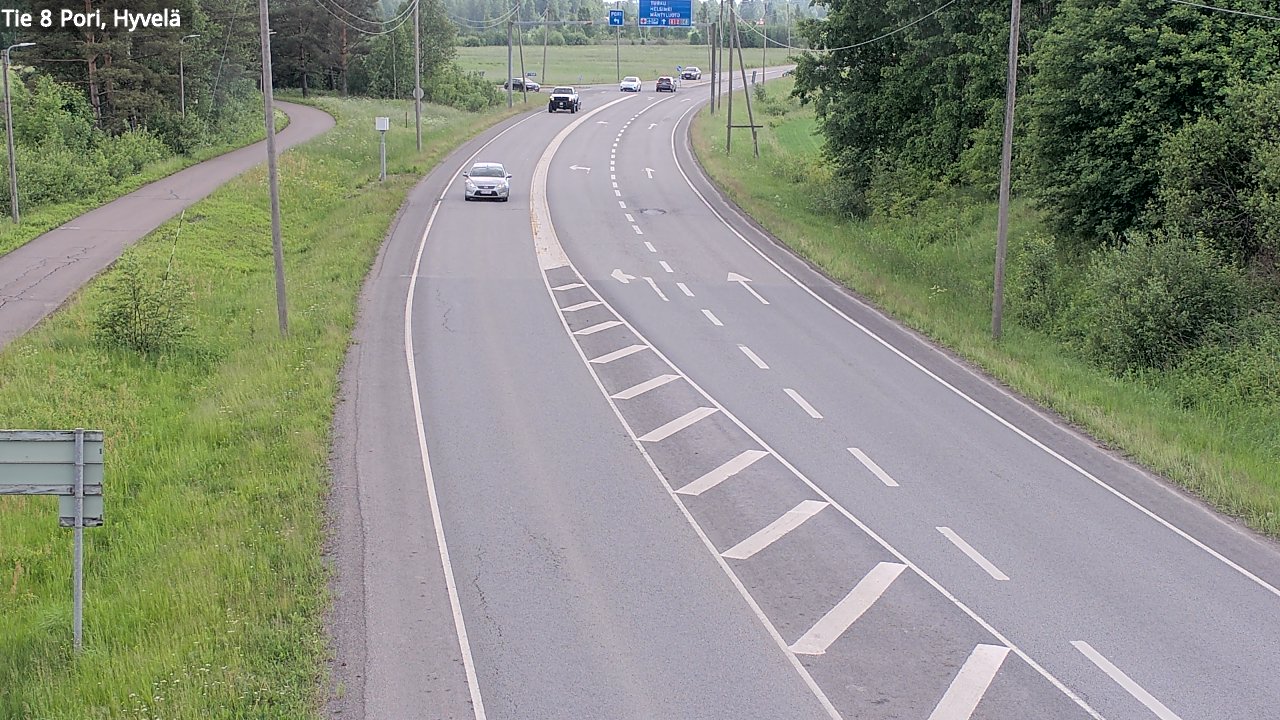 Kelikamerat Kuva Tie 8 Pori, Hyvelä, Pori, Satakunta