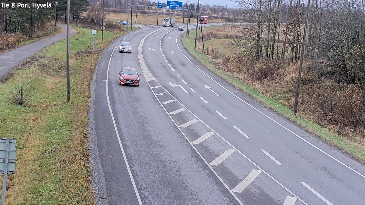 Kelikamerat Kuva Tie 8 Pori, Hyvelä, Pori, Satakunta
