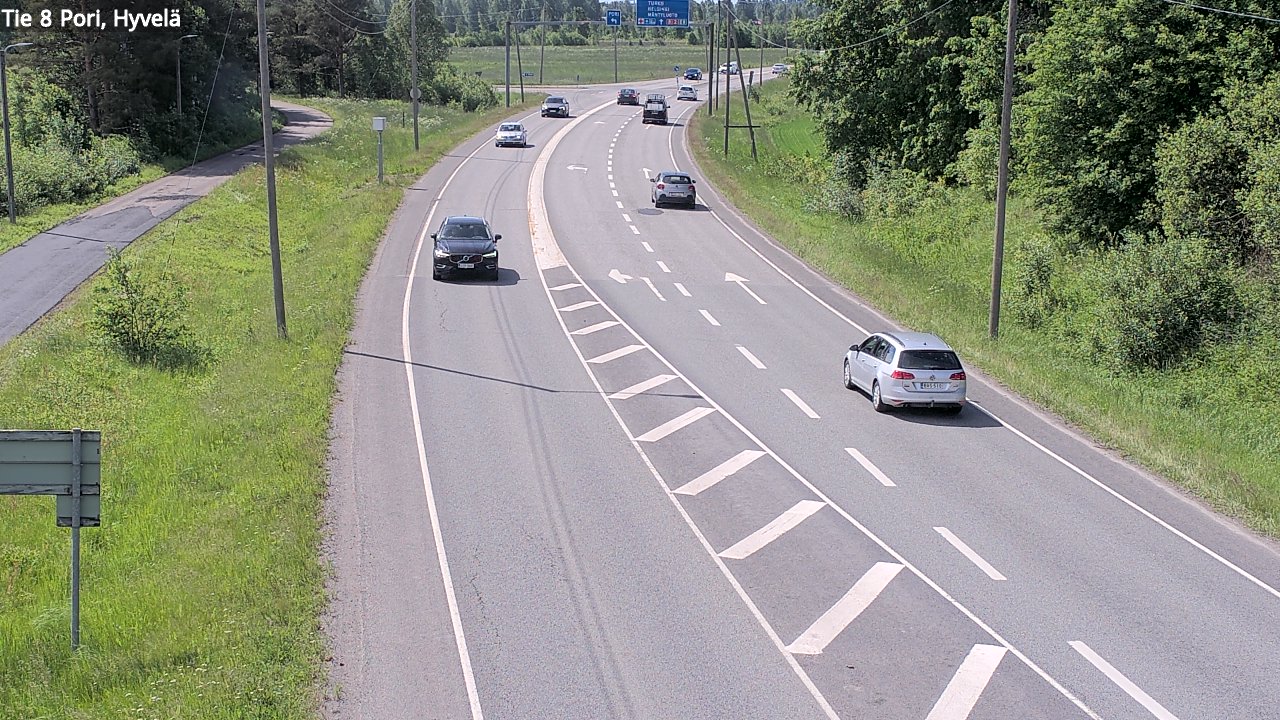 Kelikamerat Kuva Tie 8 Pori, Hyvelä, Pori, Satakunta