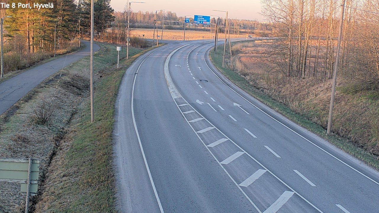 Kelikamerat Kuva Tie 8 Pori, Hyvelä, Pori, Satakunta