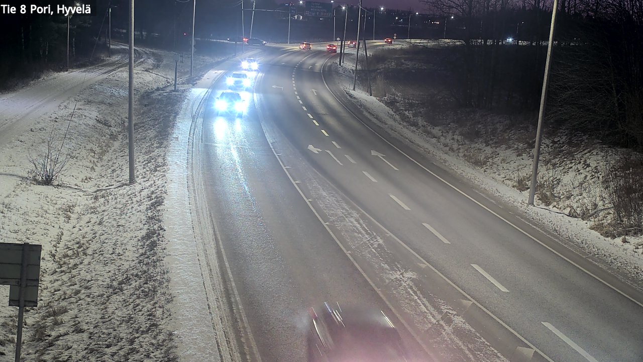 Weather Camera Image Road 8 Pori, Hyvelä, Pori, Satakunta