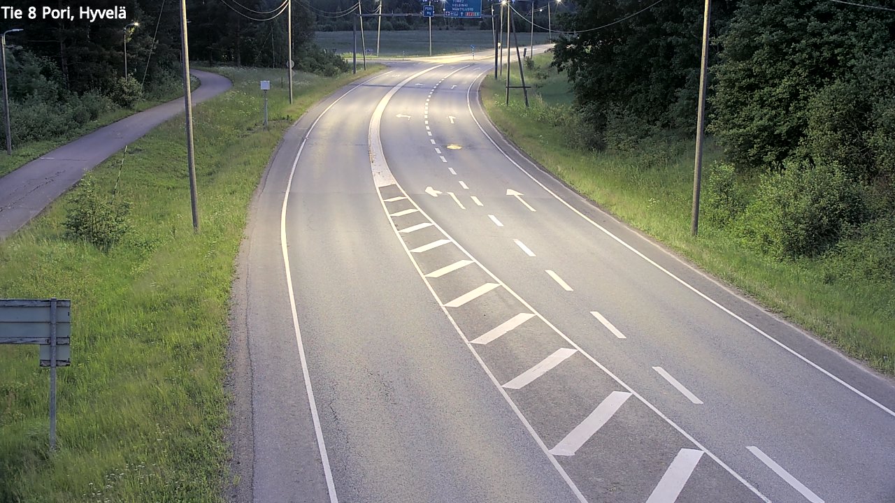 Kelikamerat Kuva Tie 8 Pori, Hyvelä, Pori, Satakunta