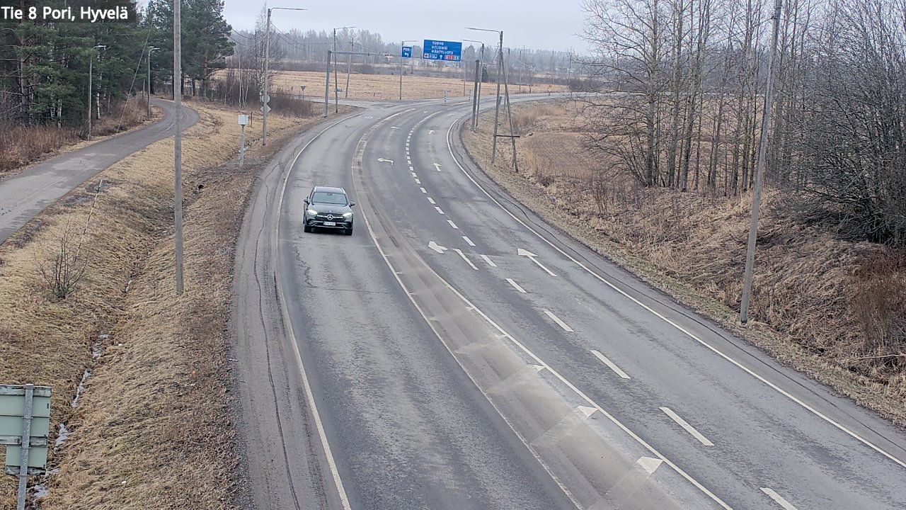 Weather Camera Image Road 8 Pori, Hyvelä, Pori, Satakunta