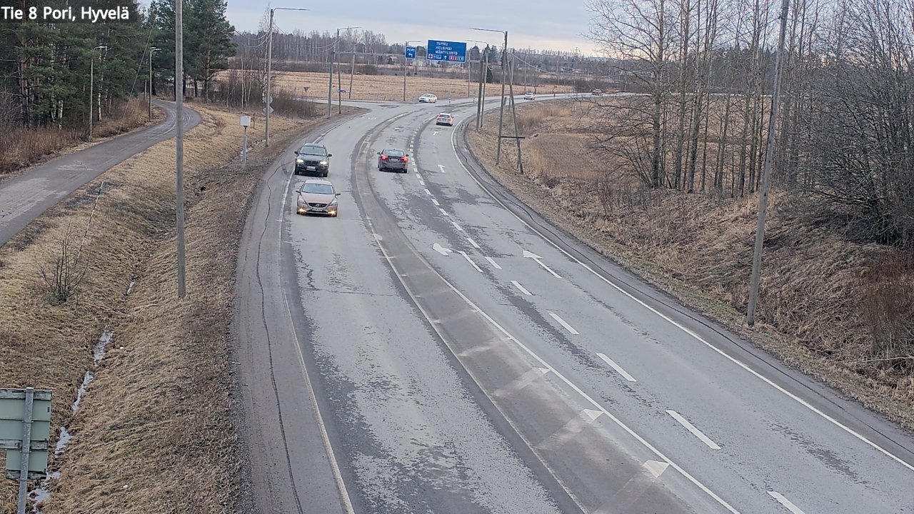 Kelikamerat Kuva Tie 8 Pori, Hyvelä, Pori, Satakunta