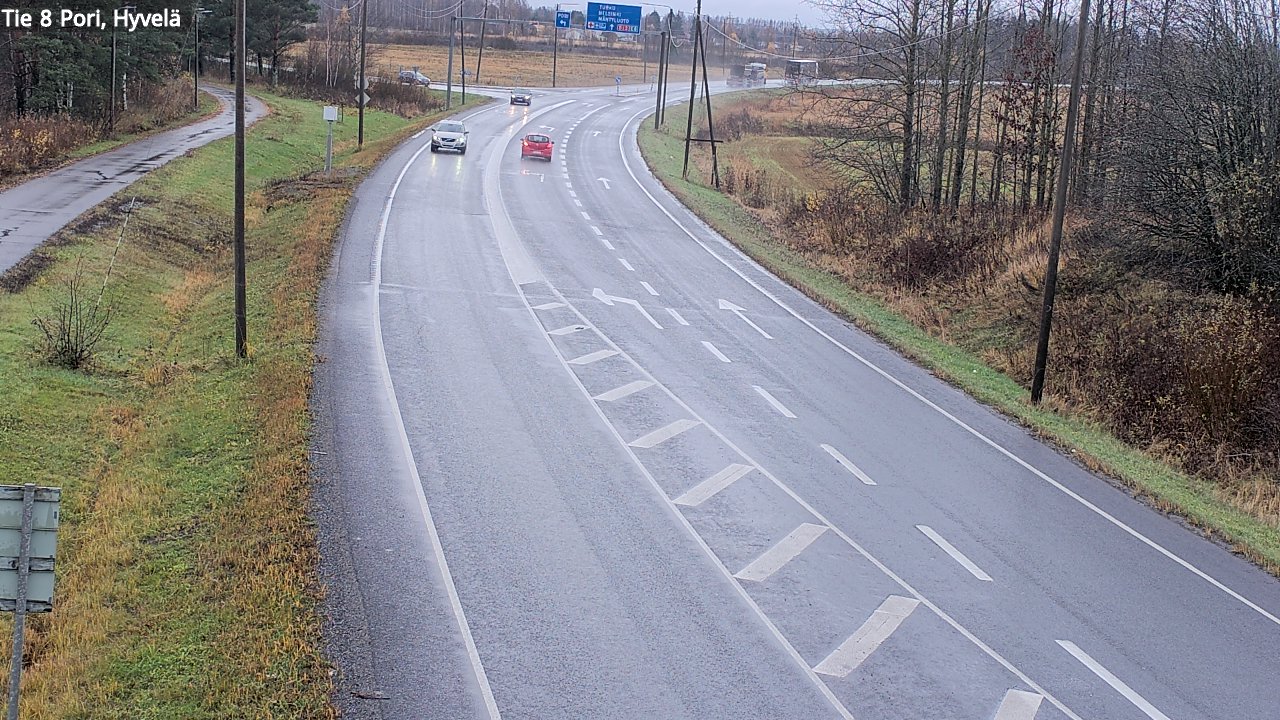 Weather Camera Image Road 8 Pori, Hyvelä, Pori, Satakunta