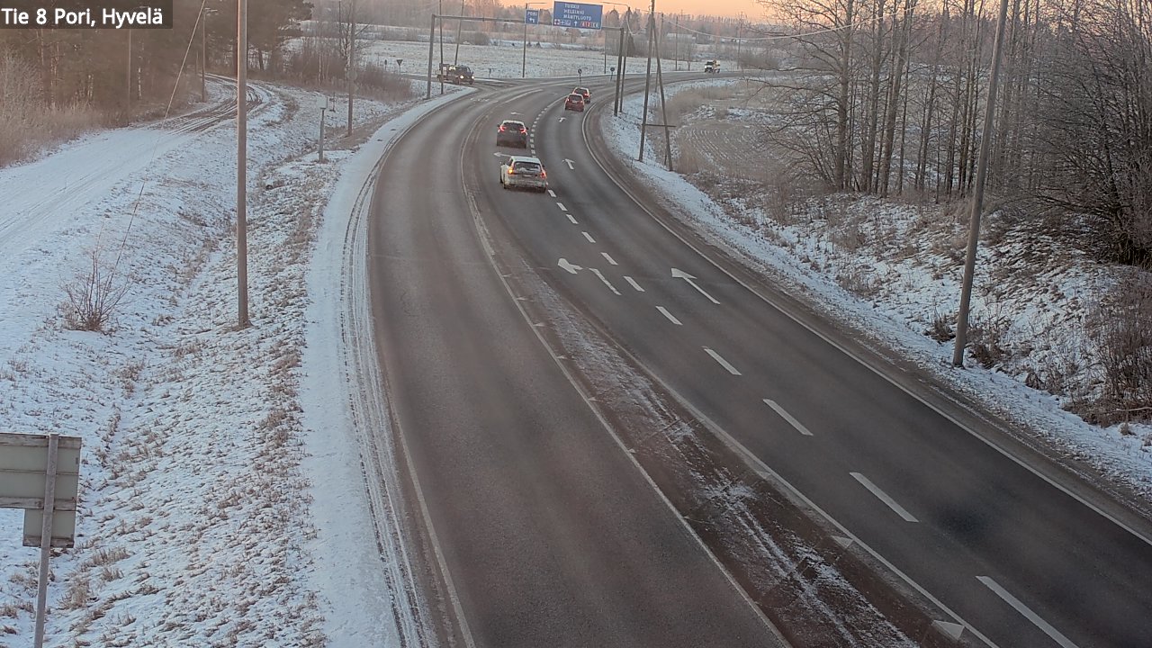 Kelikamerat Kuva Tie 8 Pori, Hyvelä, Pori, Satakunta