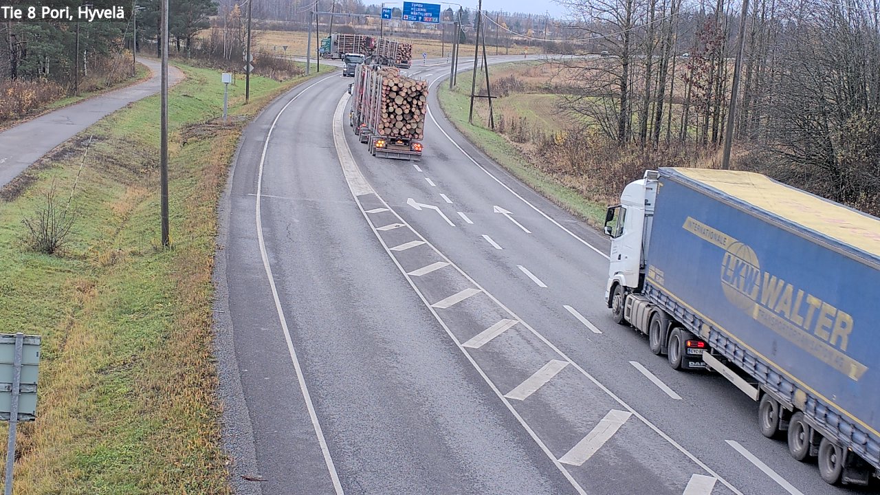Kelikamerat Kuva Tie 8 Pori, Hyvelä, Pori, Satakunta