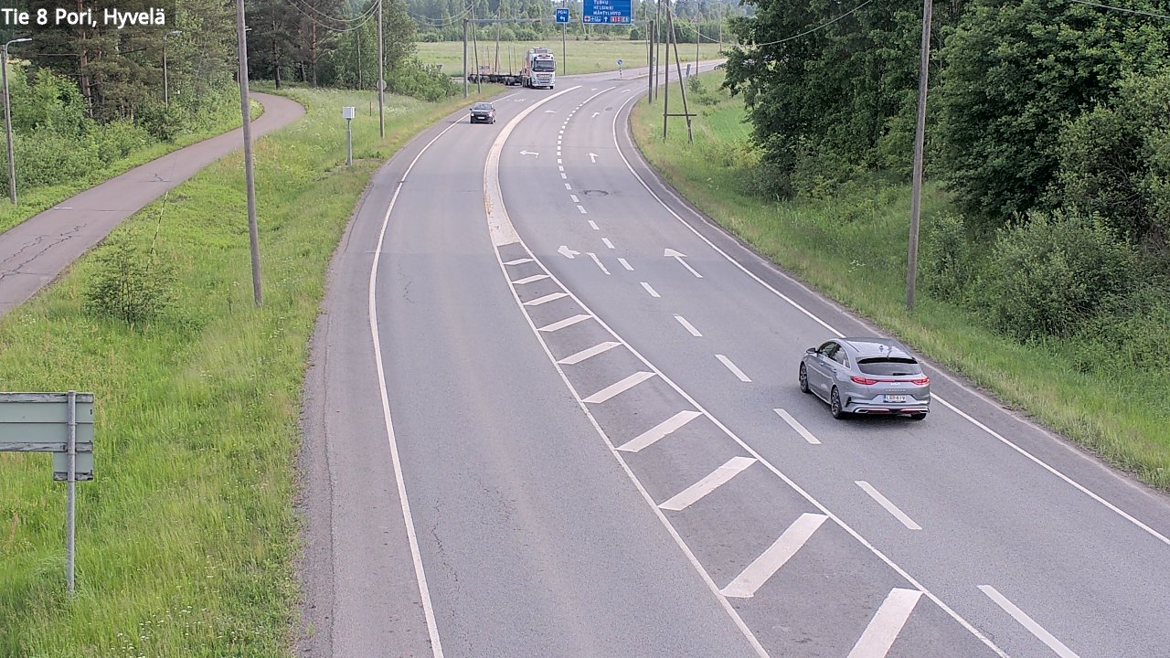 Kelikamerat Kuva Tie 8 Pori, Hyvelä, Pori, Satakunta