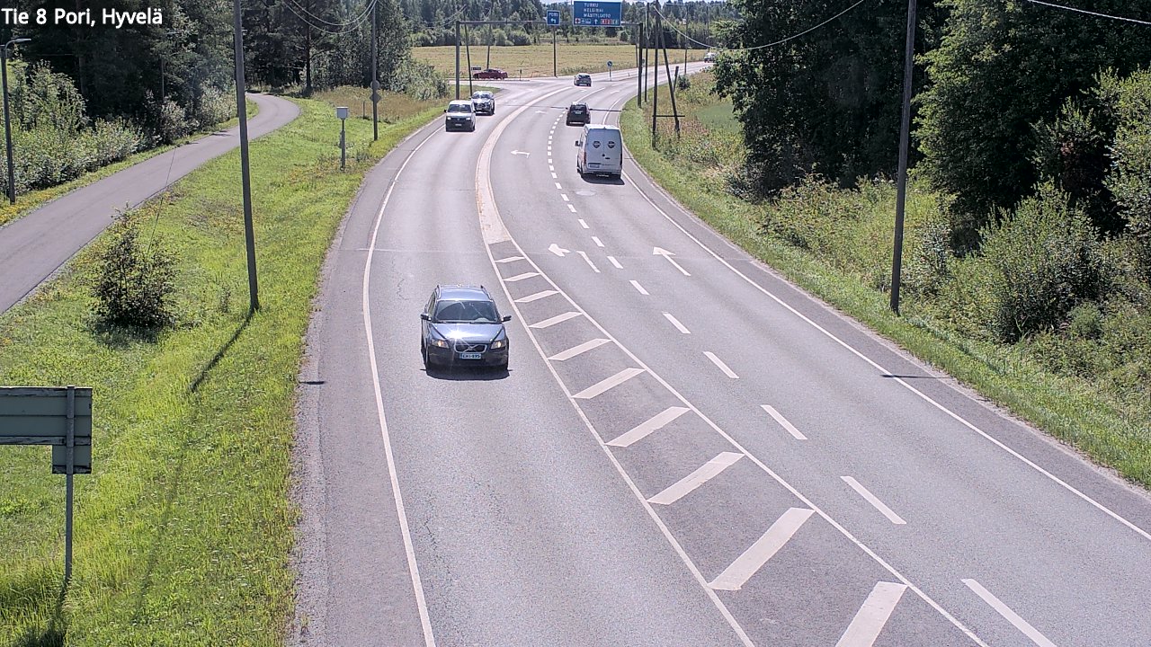 Kelikamerat Kuva Tie 8 Pori, Hyvelä, Pori, Satakunta