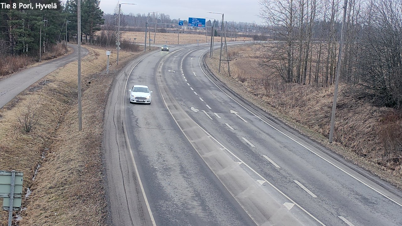 Weather Camera Image Road 8 Pori, Hyvelä, Pori, Satakunta