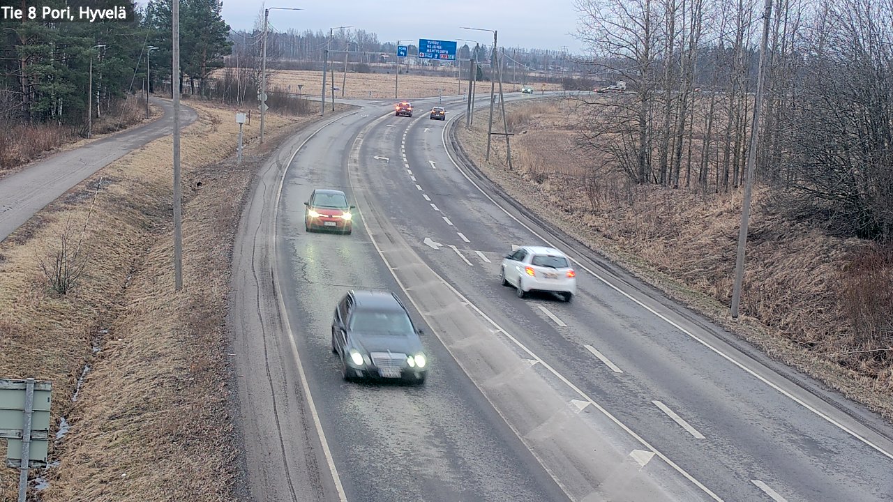 Weather Camera Image Road 8 Pori, Hyvelä, Pori, Satakunta