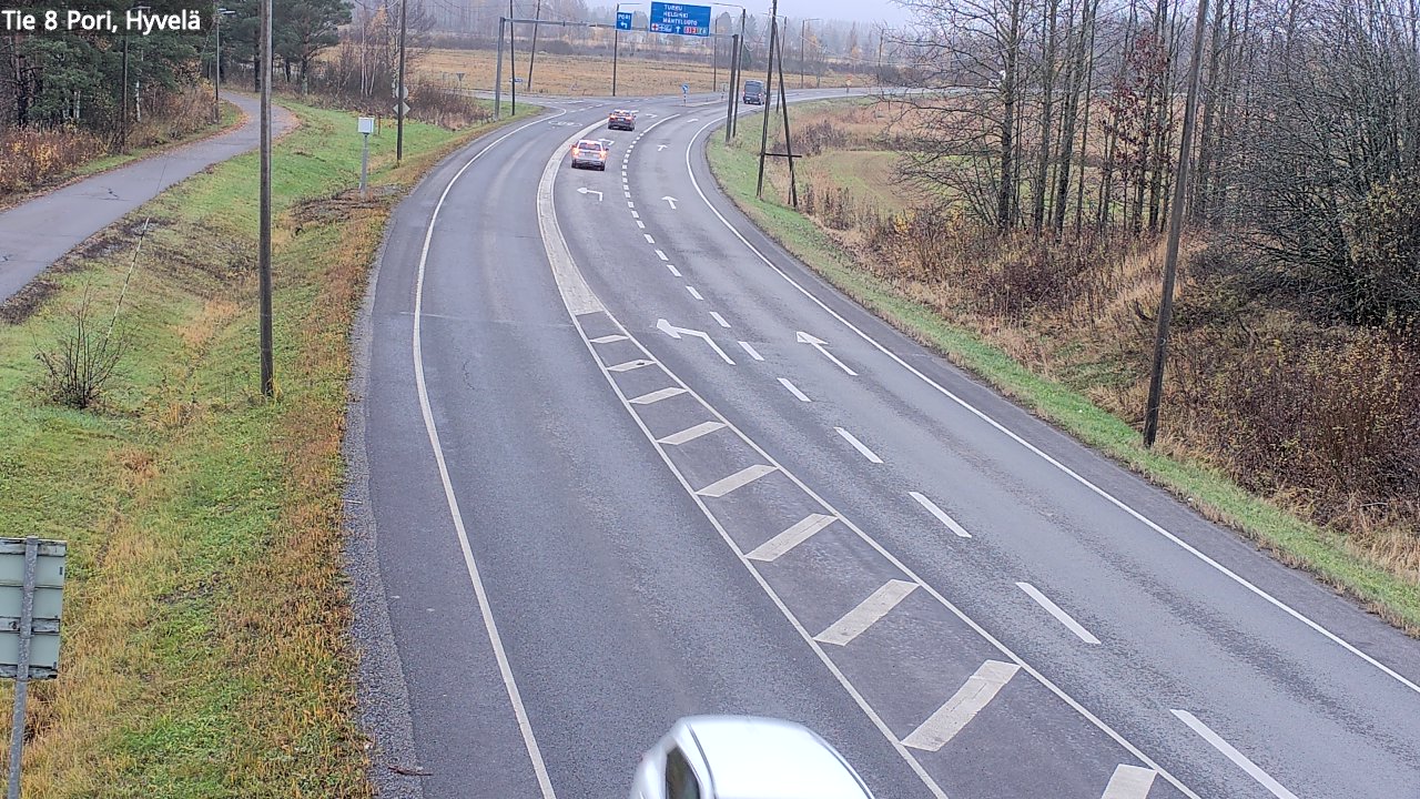 Kelikamerat Kuva Tie 8 Pori, Hyvelä, Pori, Satakunta