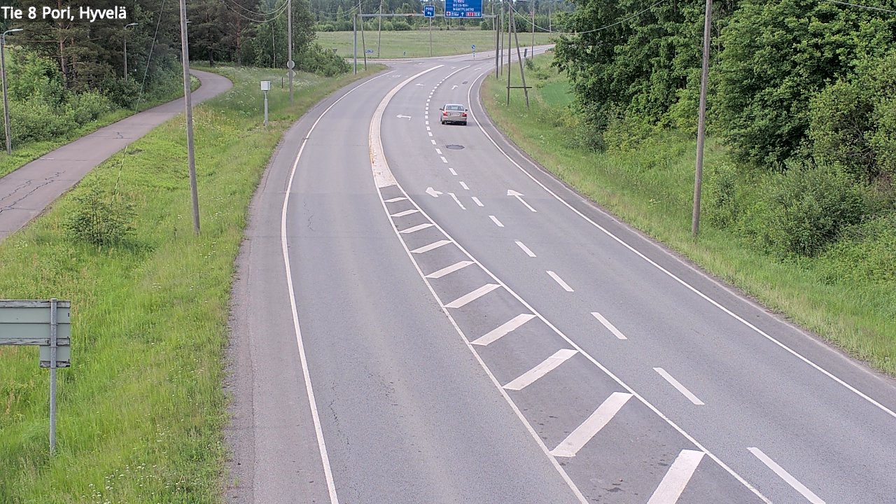 Kelikamerat Kuva Tie 8 Pori, Hyvelä, Pori, Satakunta