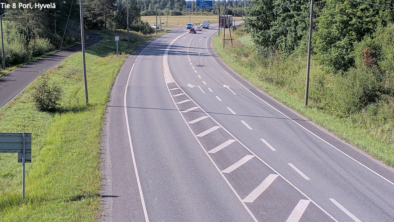 Kelikamerat Kuva Tie 8 Pori, Hyvelä, Pori, Satakunta