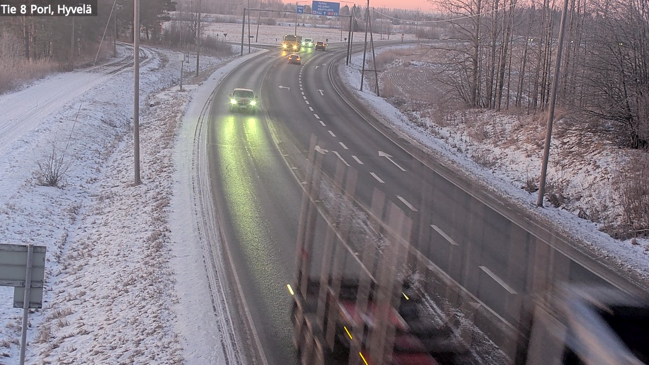 Kelikamerat Kuva Tie 8 Pori, Hyvelä, Pori, Satakunta