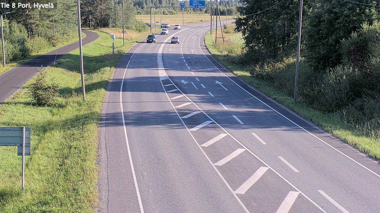 Kelikamerat Kuva Tie 8 Pori, Hyvelä, Pori, Satakunta