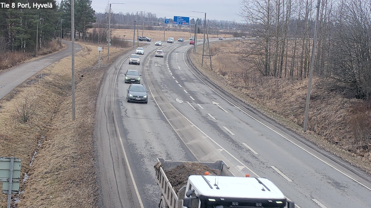 Weather Camera Image Road 8 Pori, Hyvelä, Pori, Satakunta