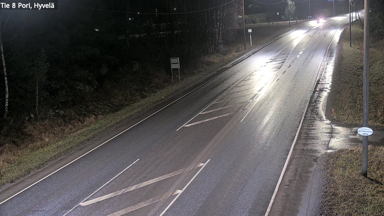 Weather Camera Image Väg 8 Björneborg, Hjulböle, Pori, Satakunta