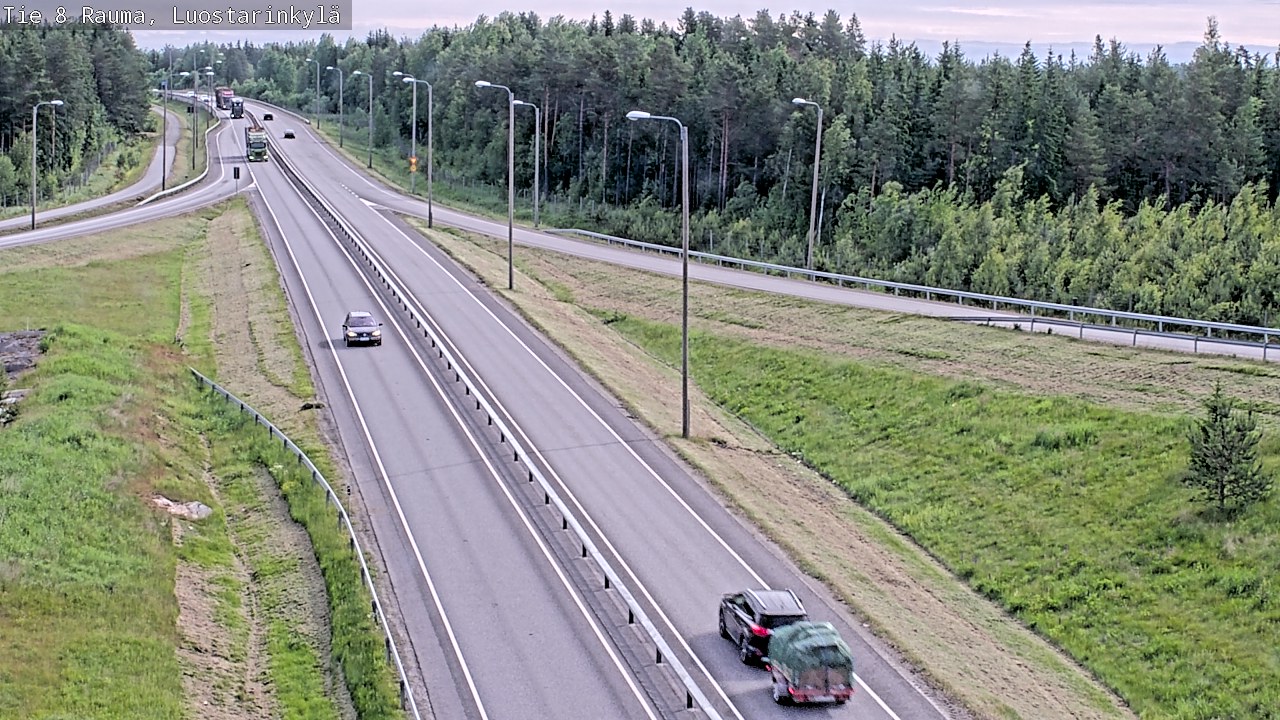 Weather Camera Image Väg 8 Raumo, Luostarinkylä, Rauma, Satakunta