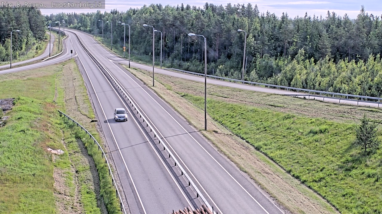 Weather Camera Image Väg 8 Raumo, Luostarinkylä, Rauma, Satakunta