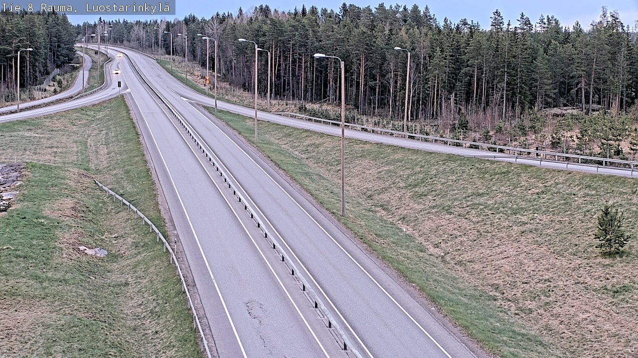 Weather Camera Image Väg 8 Raumo, Luostarinkylä, Rauma, Satakunta