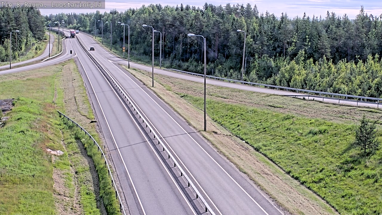 Weather Camera Image Väg 8 Raumo, Luostarinkylä, Rauma, Satakunta