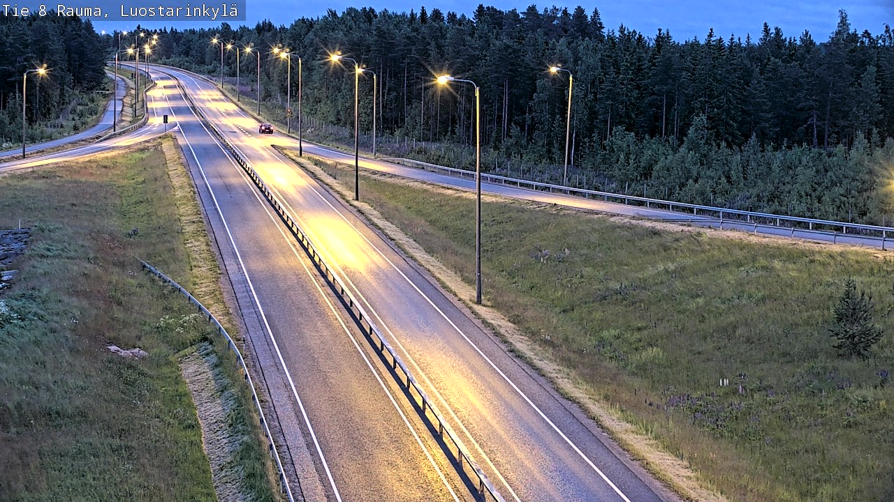 Weather Camera Image Väg 8 Raumo, Luostarinkylä, Rauma, Satakunta