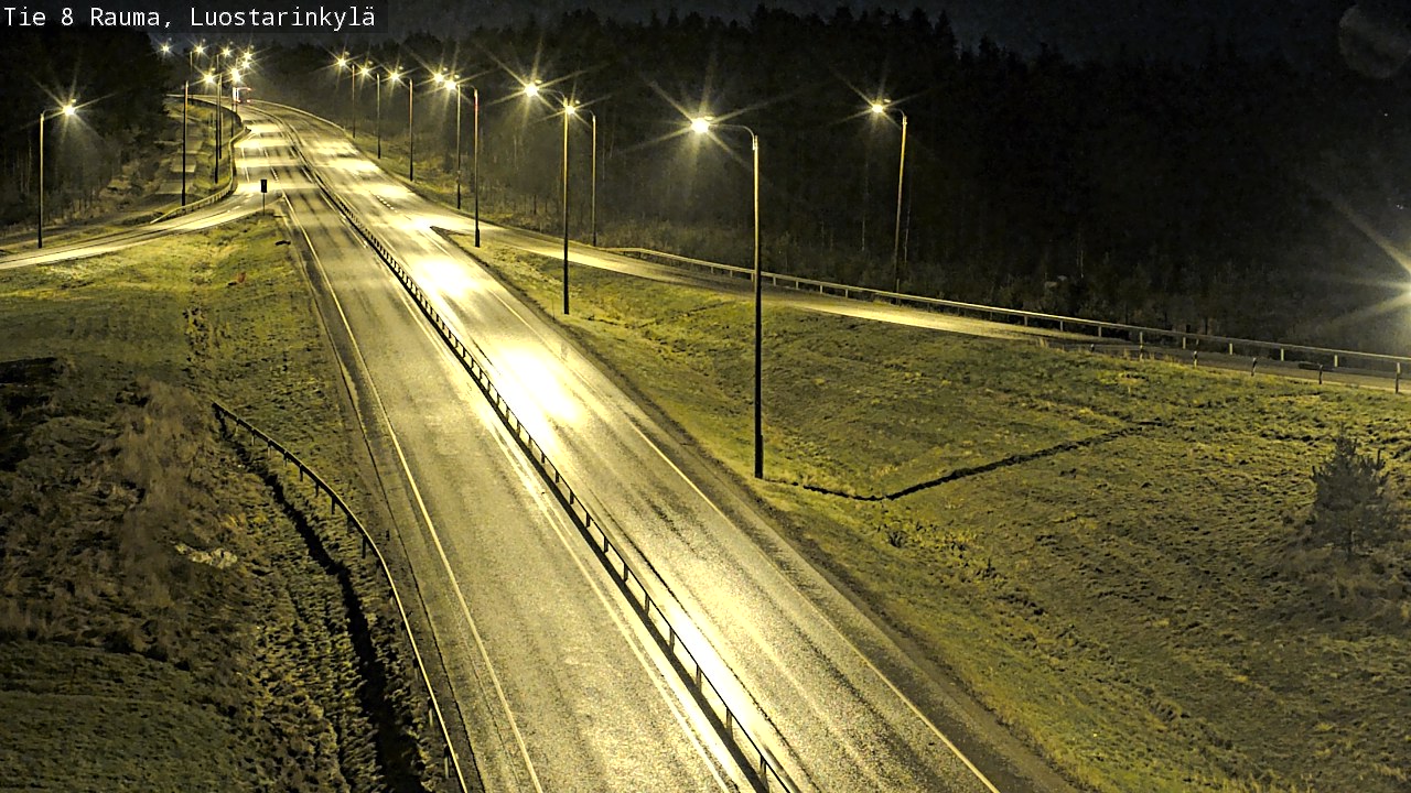 Weather Camera Image Väg 8 Raumo, Luostarinkylä, Rauma, Satakunta