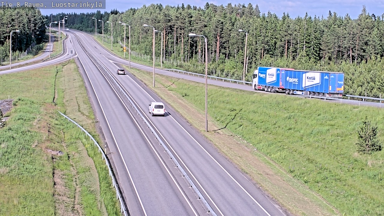Kelikamerat Kuva Tie 8 Rauma, Luostarinkylä, Rauma, Satakunta
