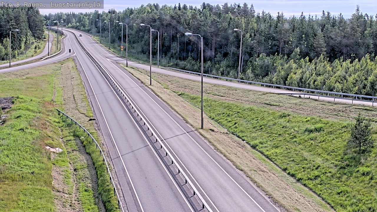 Weather Camera Image Väg 8 Raumo, Luostarinkylä, Rauma, Satakunta