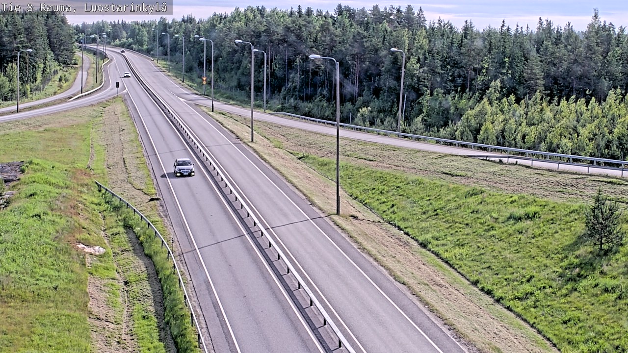 Weather Camera Image Väg 8 Raumo, Luostarinkylä, Rauma, Satakunta