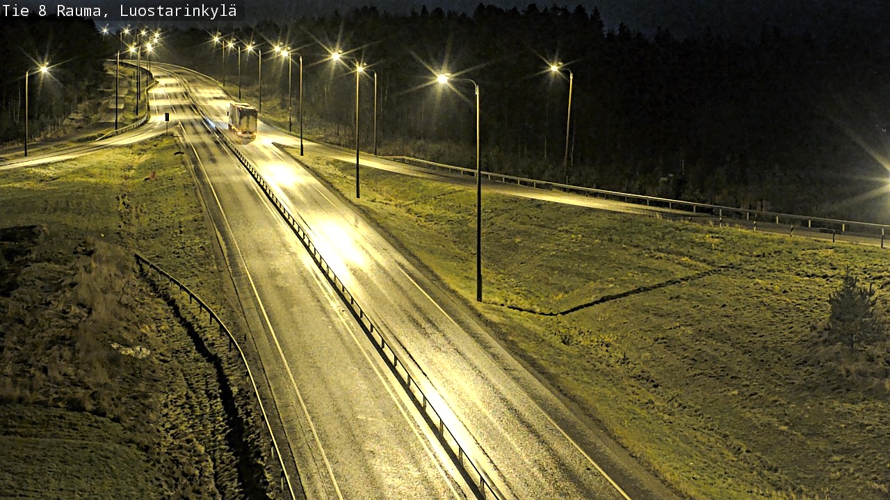Weather Camera Image Väg 8 Raumo, Luostarinkylä, Rauma, Satakunta