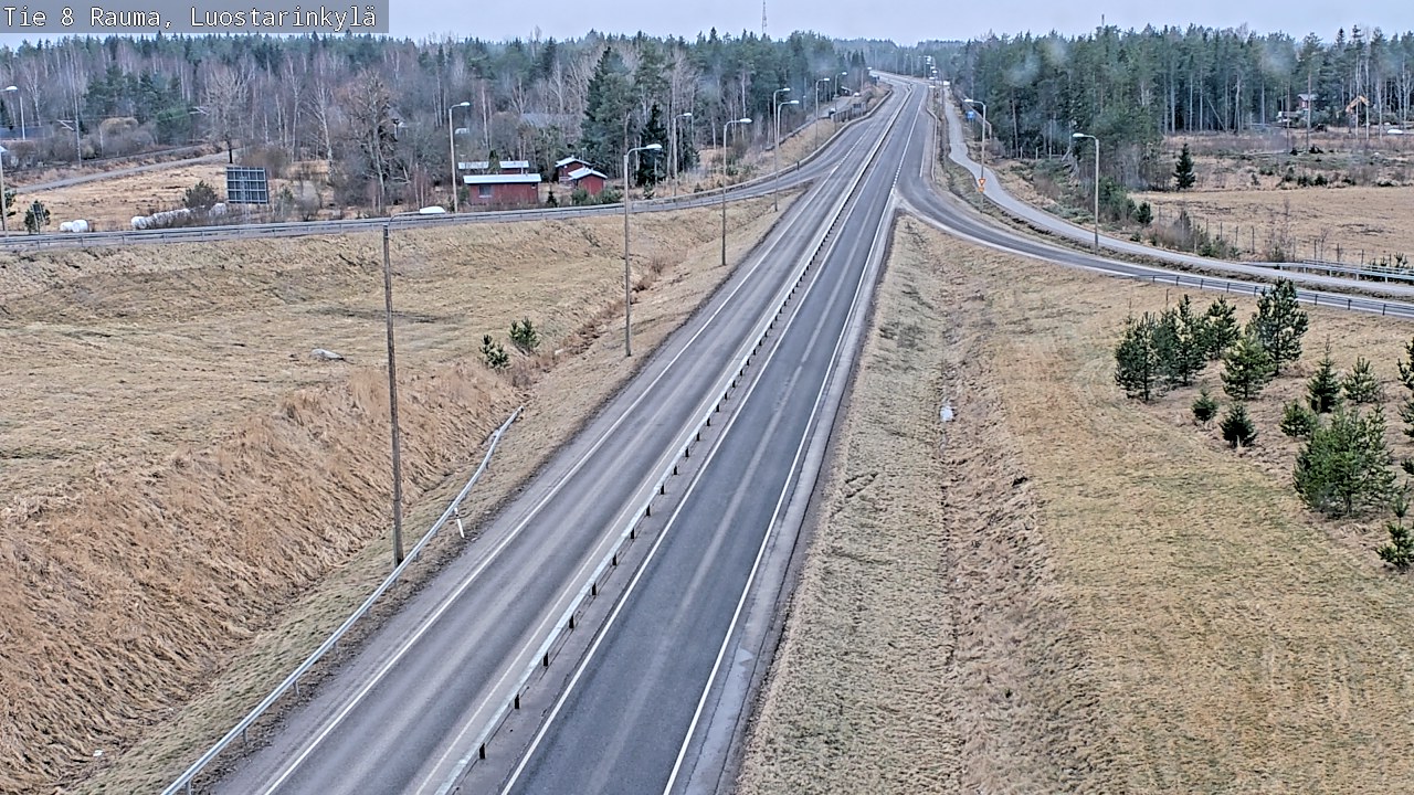 Weather Camera Image Väg 8 Raumo, Luostarinkylä, Rauma, Satakunta