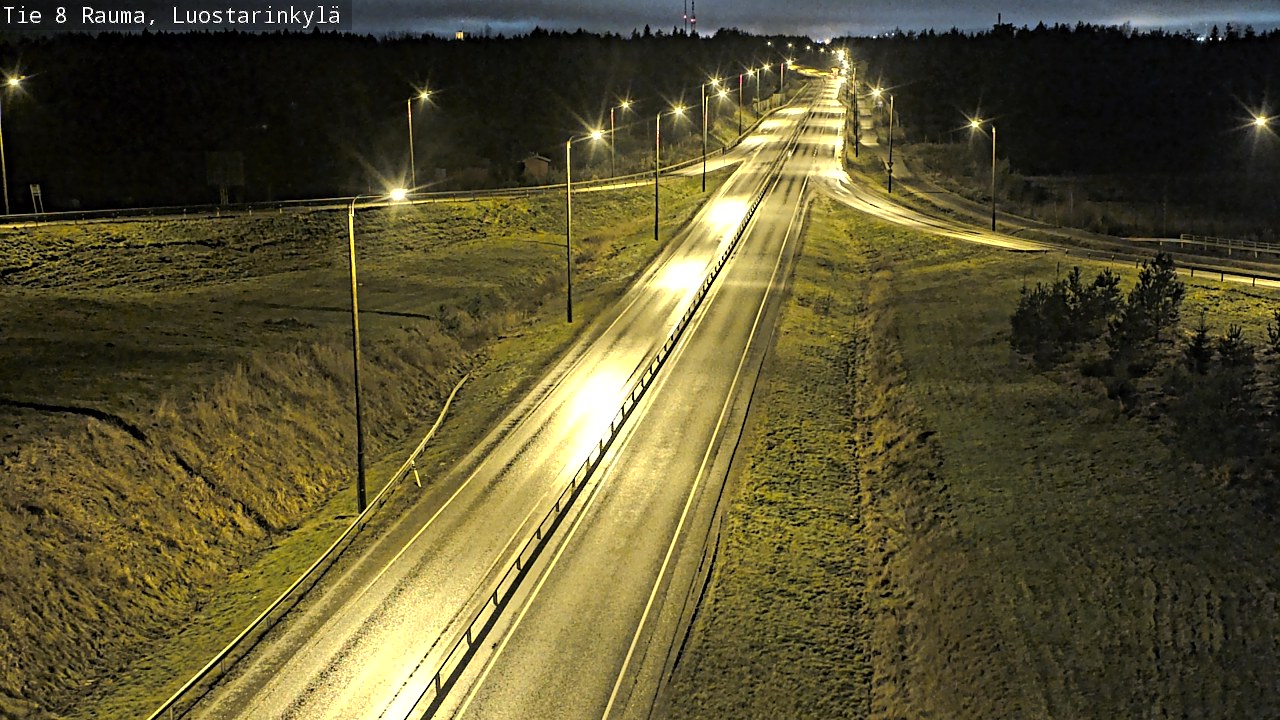 Weather Camera Image Väg 8 Raumo, Luostarinkylä, Rauma, Satakunta