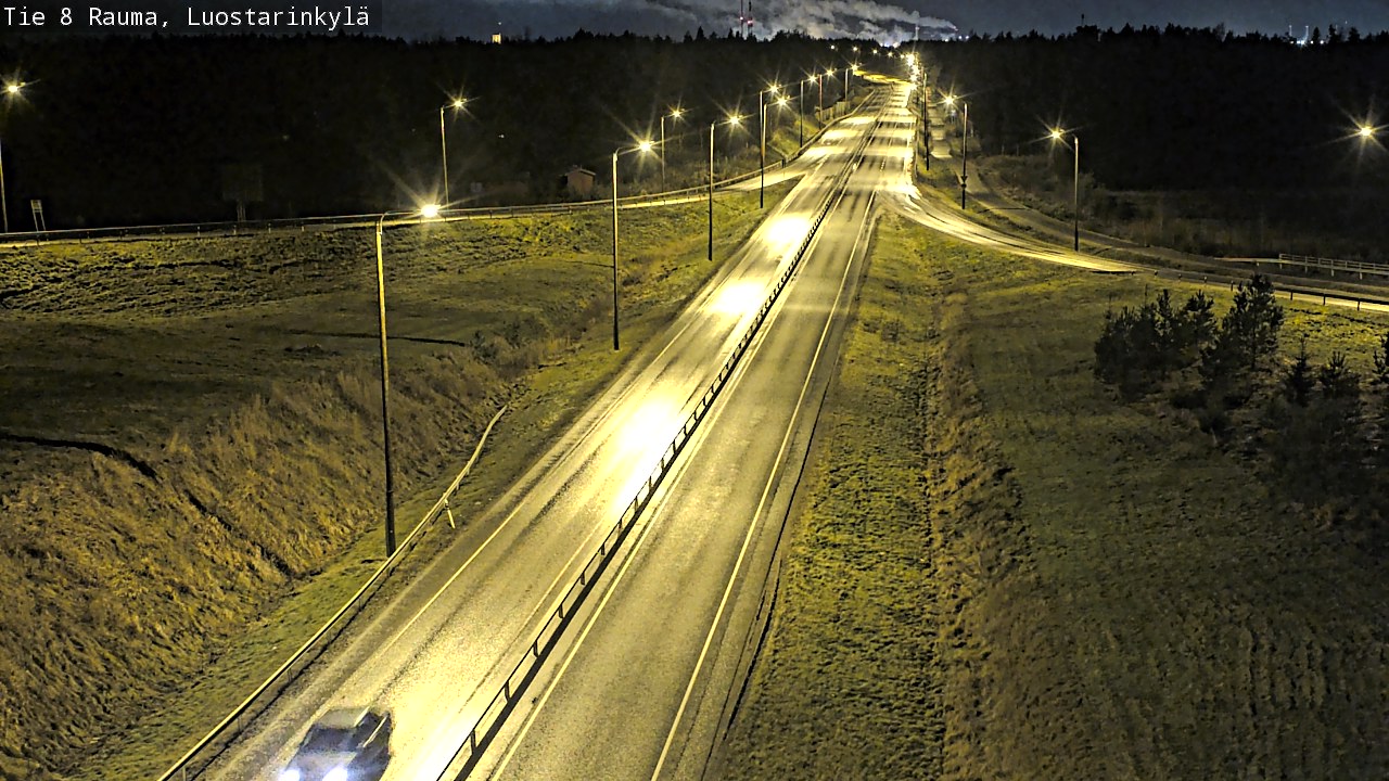 Weather Camera Image Väg 8 Raumo, Luostarinkylä, Rauma, Satakunta
