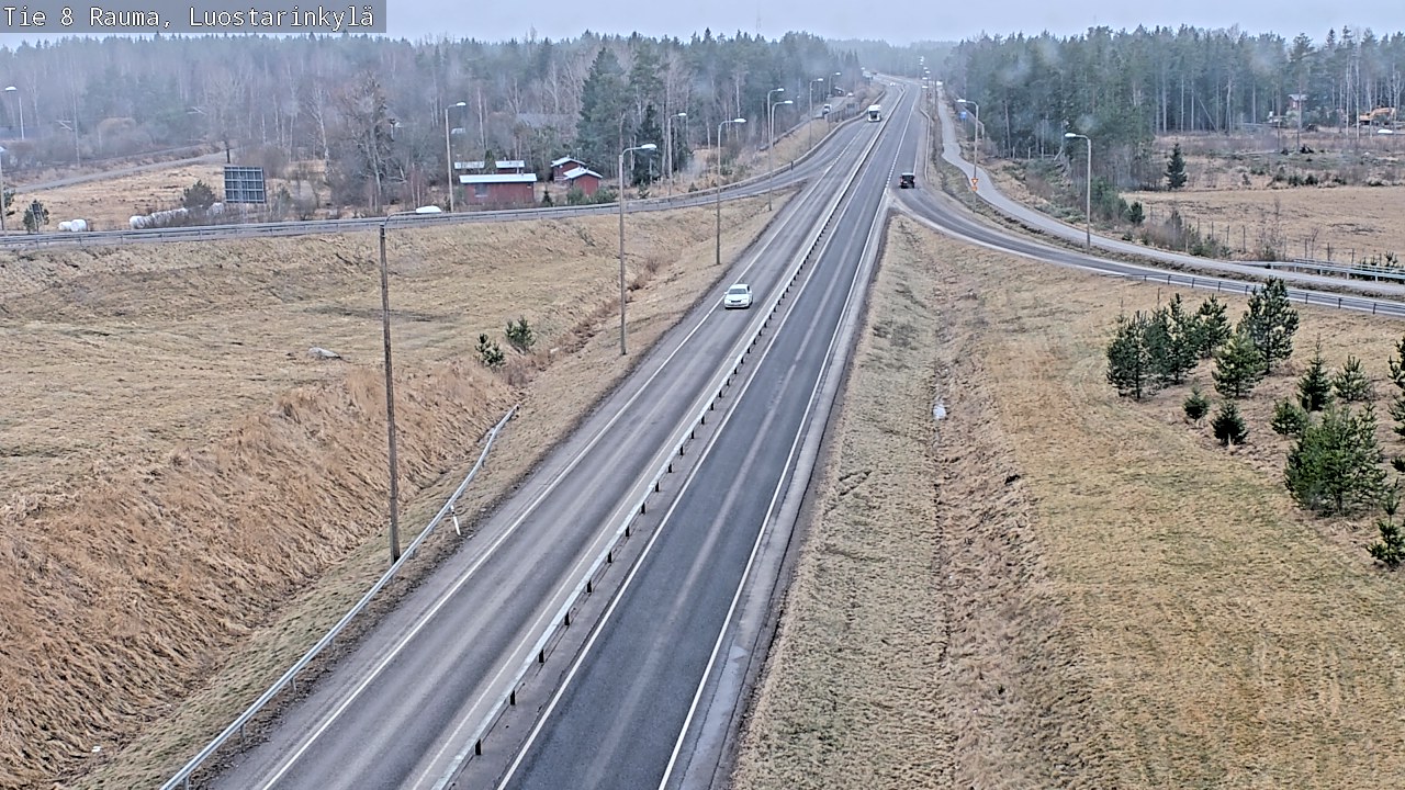 Weather Camera Image Väg 8 Raumo, Luostarinkylä, Rauma, Satakunta