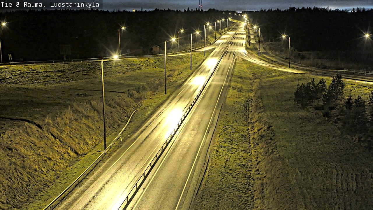 Weather Camera Image Väg 8 Raumo, Luostarinkylä, Rauma, Satakunta