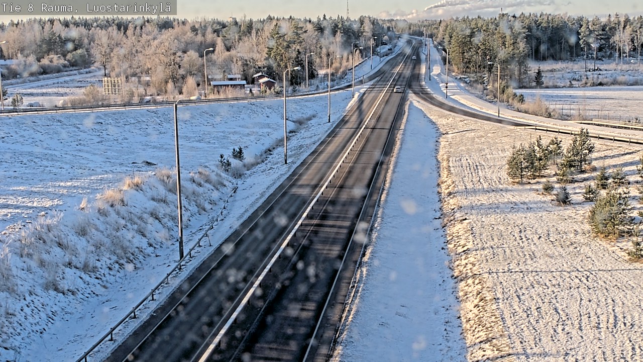 Weather Camera Image Väg 8 Raumo, Luostarinkylä, Rauma, Satakunta