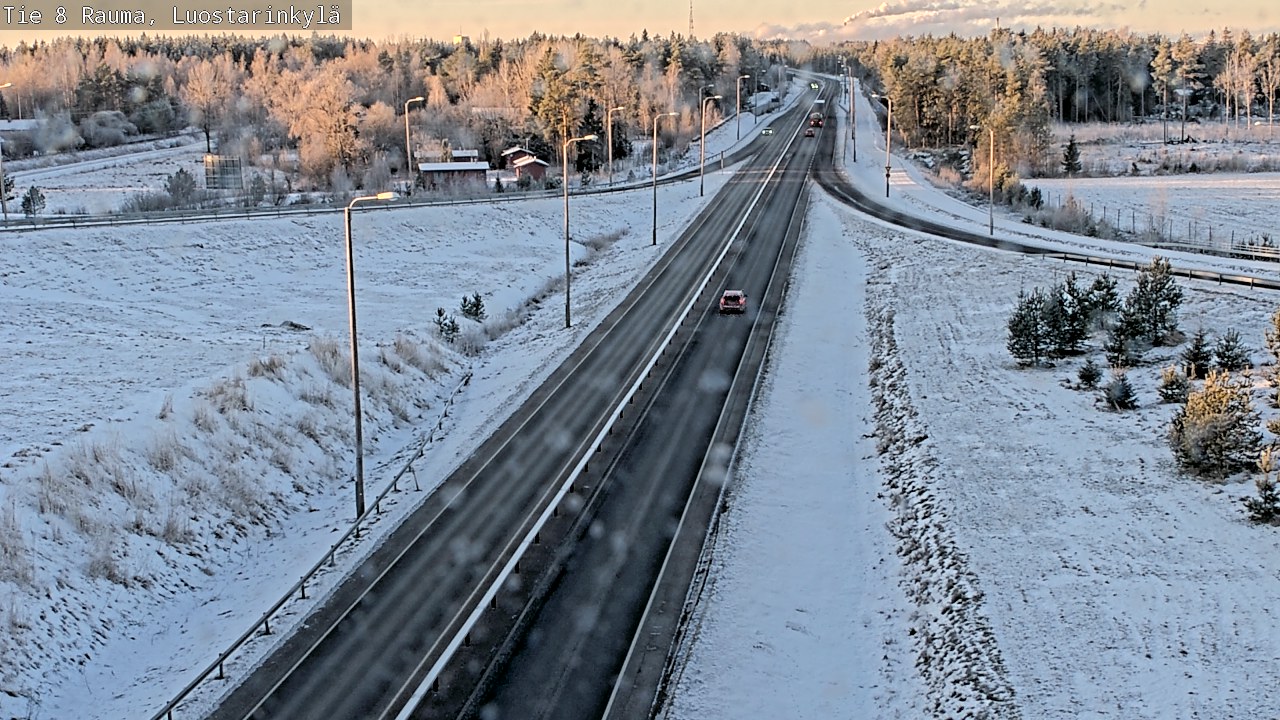 Weather Camera Image Väg 8 Raumo, Luostarinkylä, Rauma, Satakunta