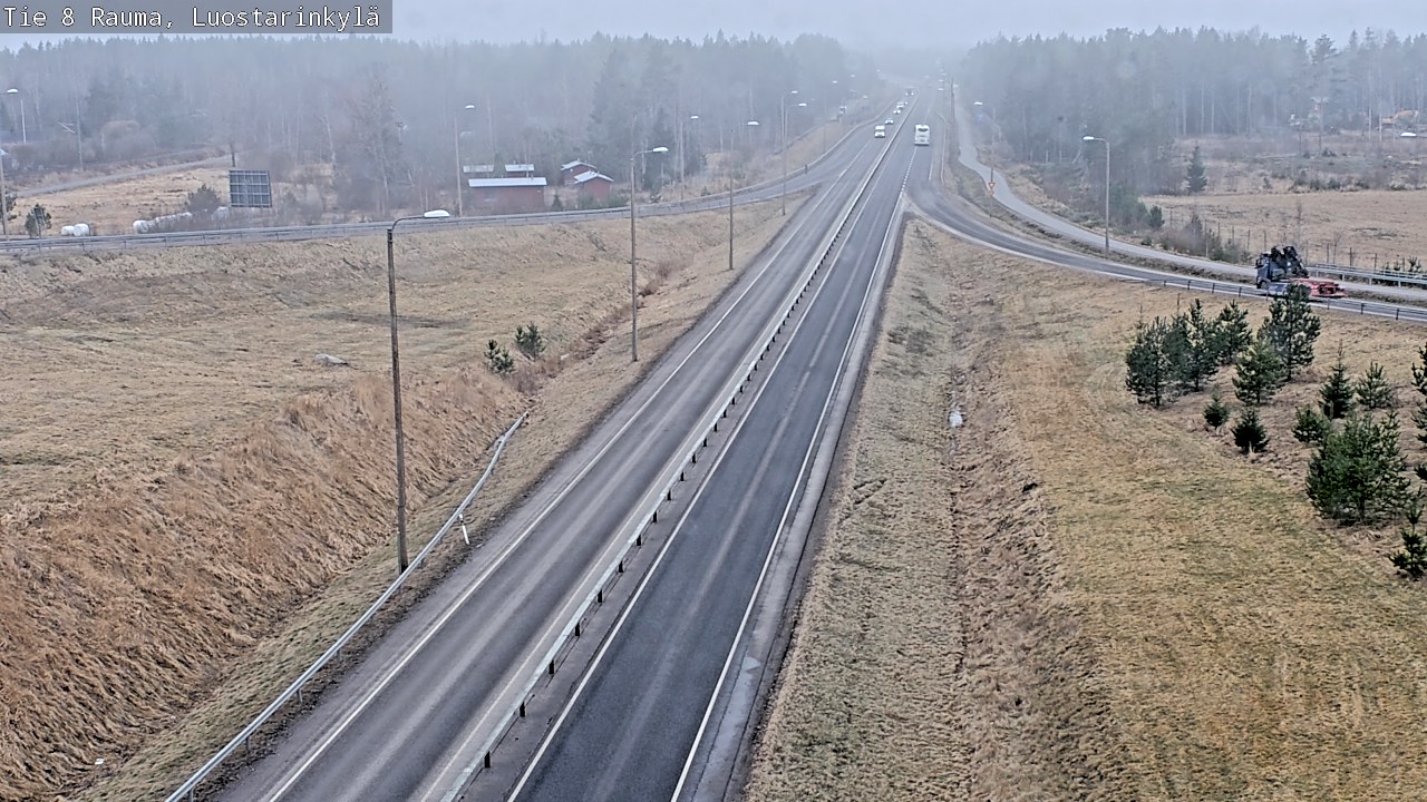 Weather Camera Image Väg 8 Raumo, Luostarinkylä, Rauma, Satakunta