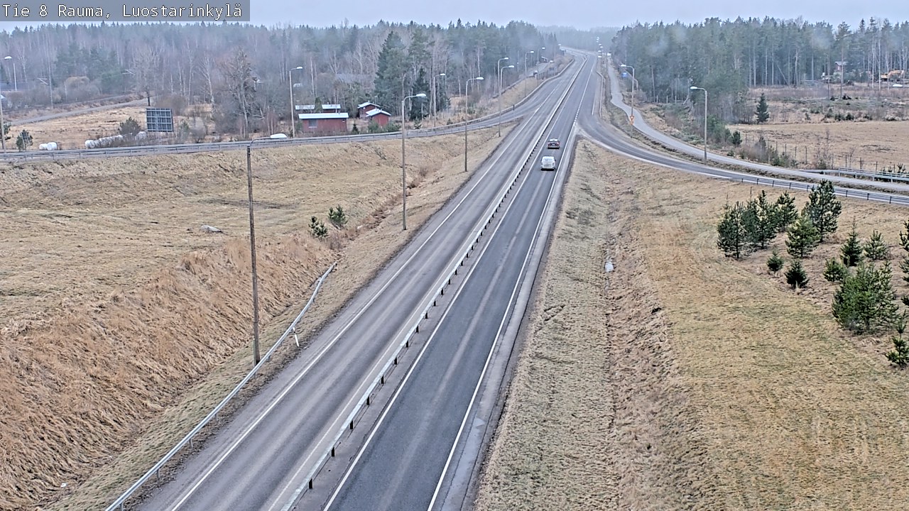 Weather Camera Image Väg 8 Raumo, Luostarinkylä, Rauma, Satakunta