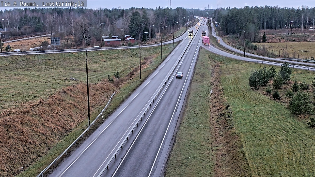 Weather Camera Image Road 8 Rauma, Luostarinkylä, Rauma, Satakunta
